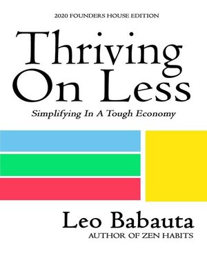 cover image of Thriving On Less